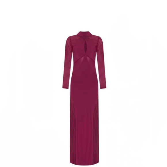 AFRM ~ Rosalia Maxi Dress in Fig (burgundy) - Picture 5 of 7